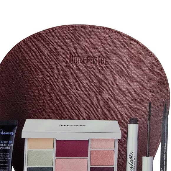 Lune + Aster Fabulous in Five Makeup Set in Bordeaux Bag New in Box Create - Picture 4 of 15